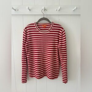 Red and White Striped Sweater